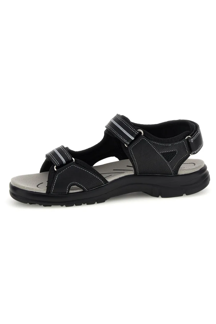 Sandali grigi con strappi in velcro Jerpoint CN15