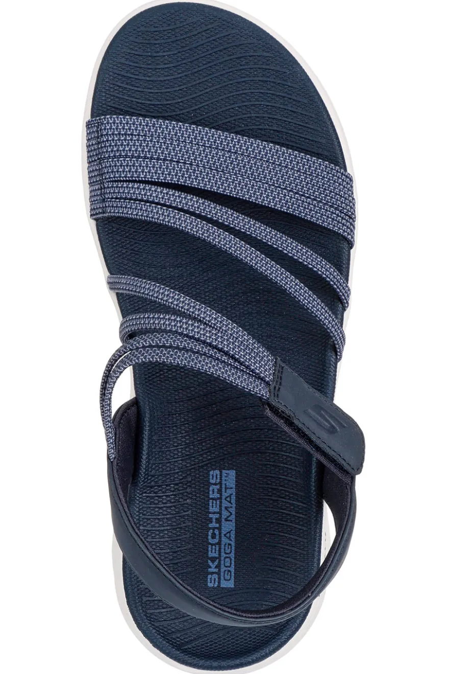 Sandali Navy con cinturini elastici Skechers GO WALK FLEX SANDAL EMMA
