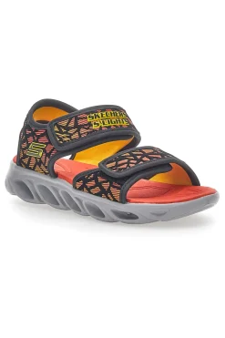 Sandali Skechers Hypno Splash Sun Sonic Neri e Arancio