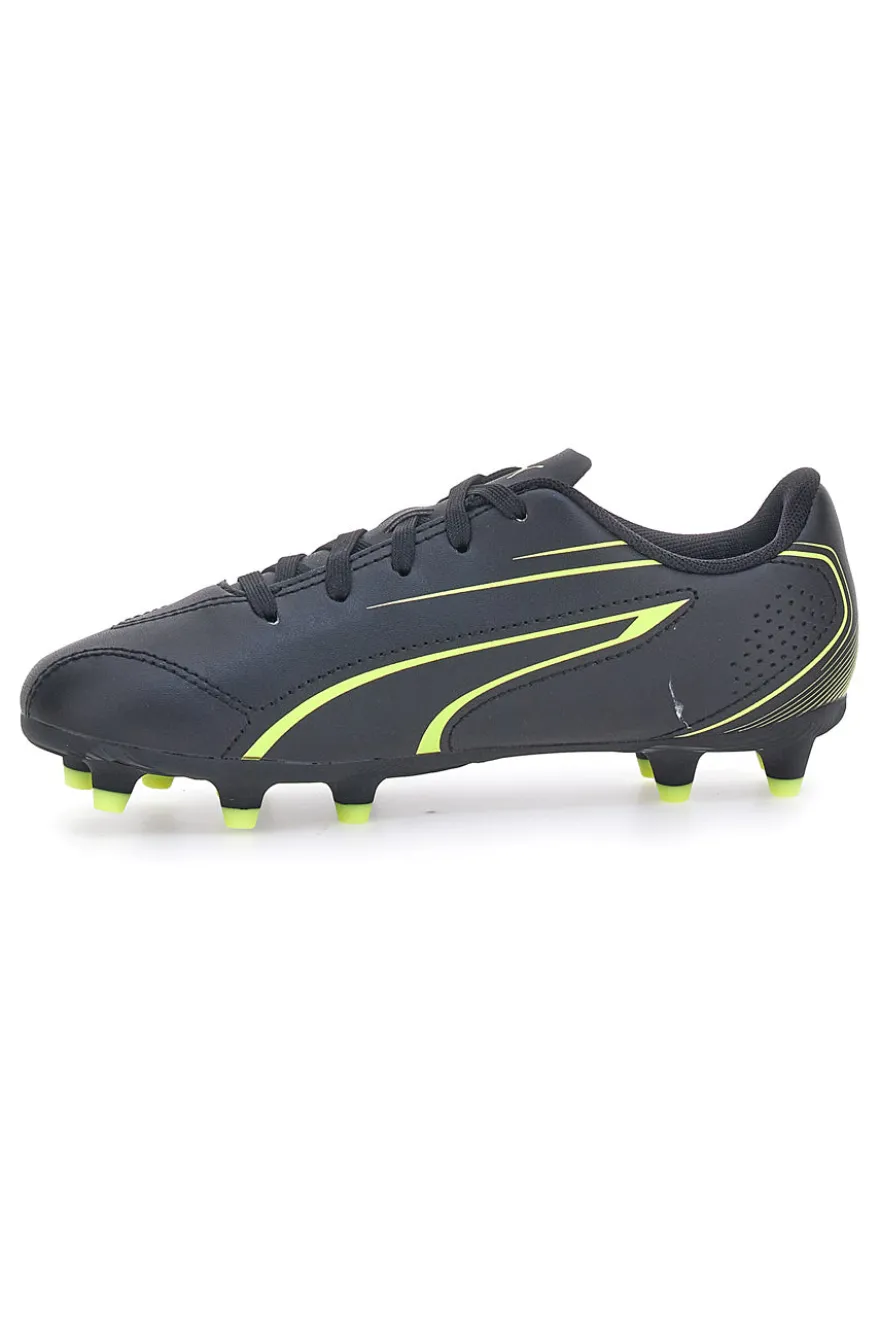 Scarpe da Calcio Nere Con Fregio Laterale Puma Vitoria Fg/Ag Jr