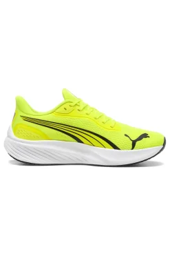 Scarpe running giallo fluo in mesh traspirante con suola leggera Puma Pounce Lite