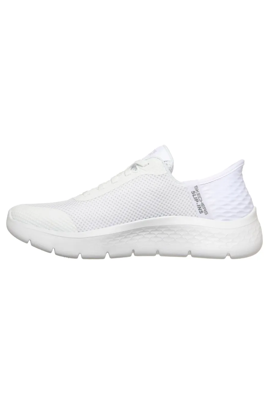 Scarpe slip ins bianco in mesh Skechers Go walk flex grand entry