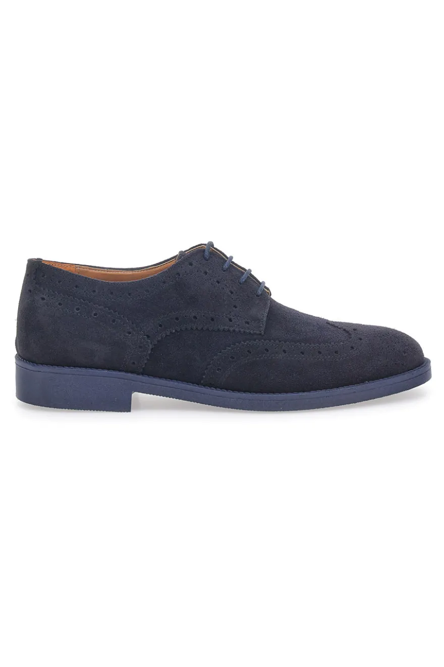 Scarpe Stringate Blu Vera Pelle Longford 595