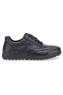 Scarpe stringate nere in vera pelle Claremorris 1310460