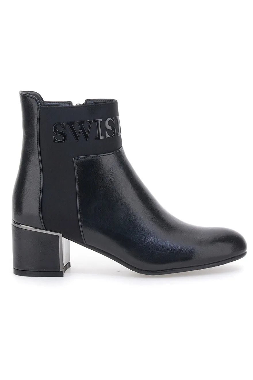 Schwarze Ankle Stiefel SWISH 11