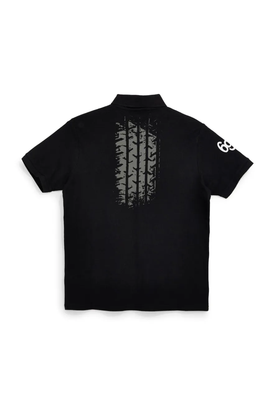 Schwarzes Kurzarm-Poloshirt Abarth AH24SS152