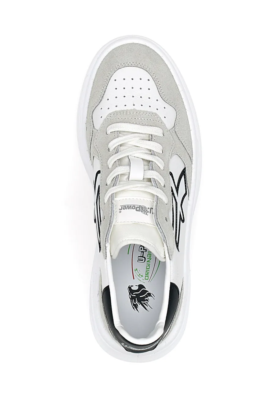 Sneakers Antiscivolo bianche con dettagli grigi U-Power Helix 20029