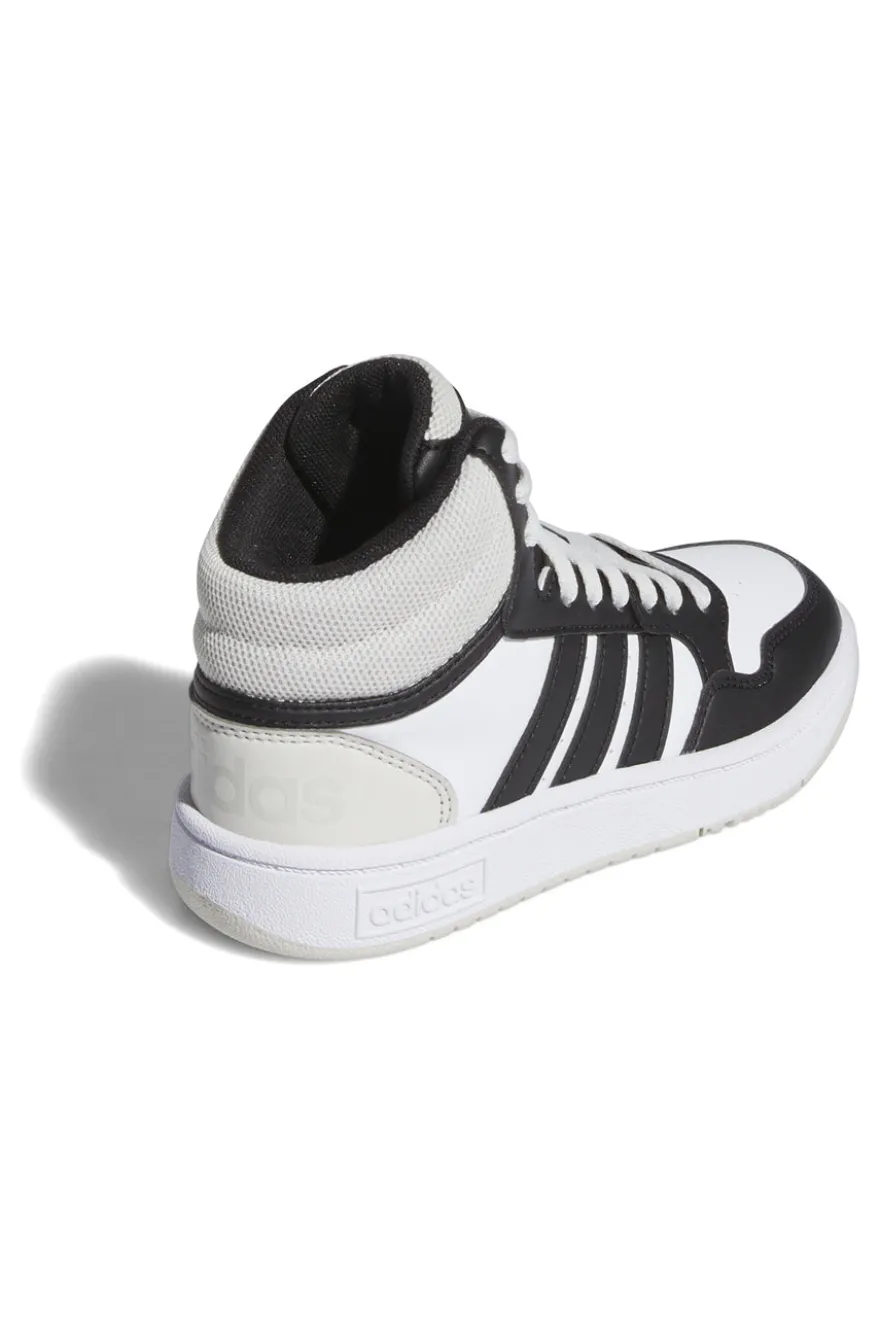 Sneakers bianche alte con lacci Adidas HOOPS 3.0 MID K