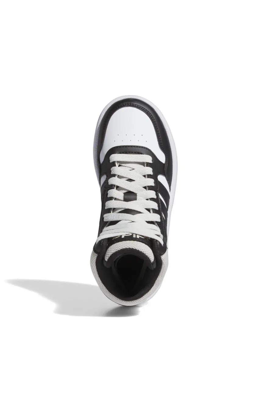 Sneakers bianche alte con lacci Adidas HOOPS 3.0 MID K