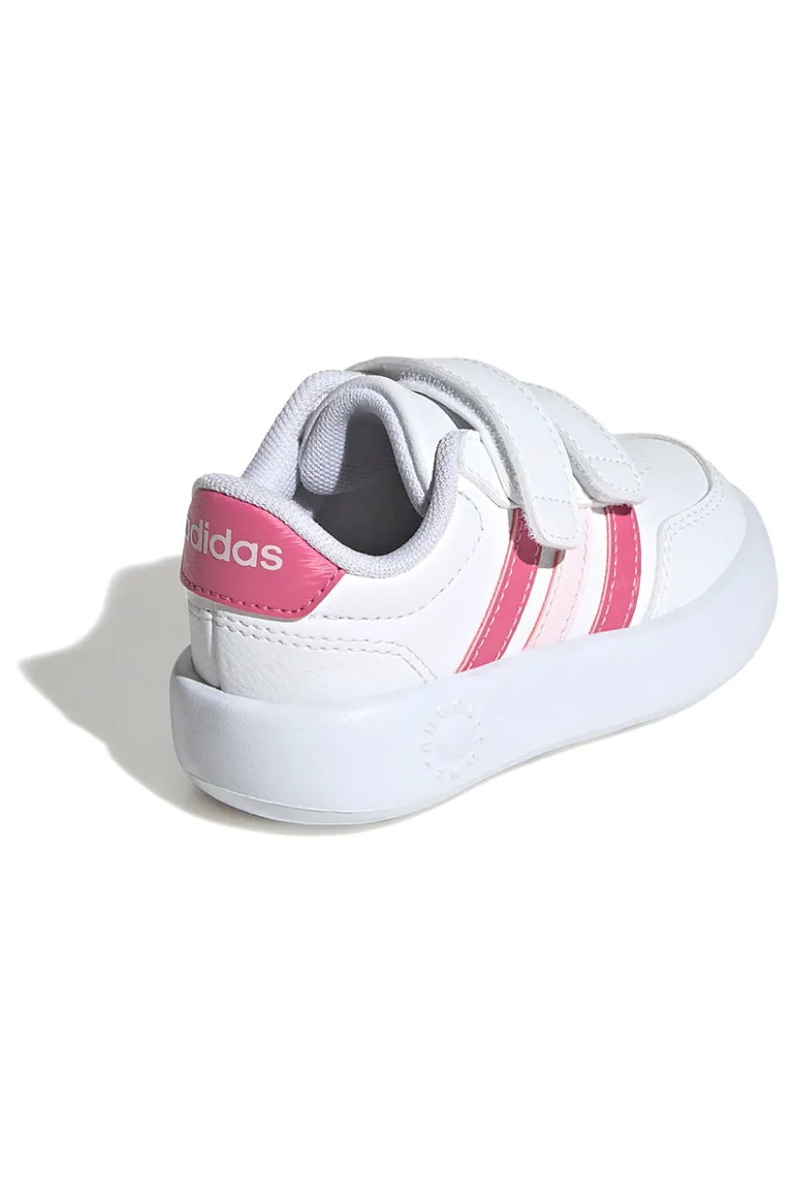 Sneakers bianche con dettagli rosa e suola Bubblecomfy Adidas Breaknet 3.0 CF I