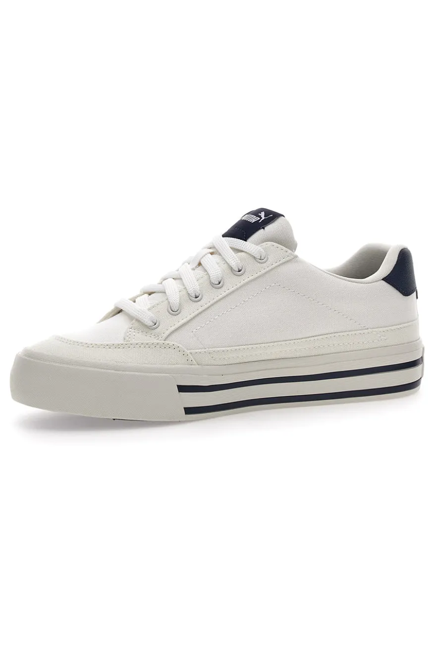 Sneakers Bianche Con Dettagli Blu da Uomo Puma Court Classic Vulc FS