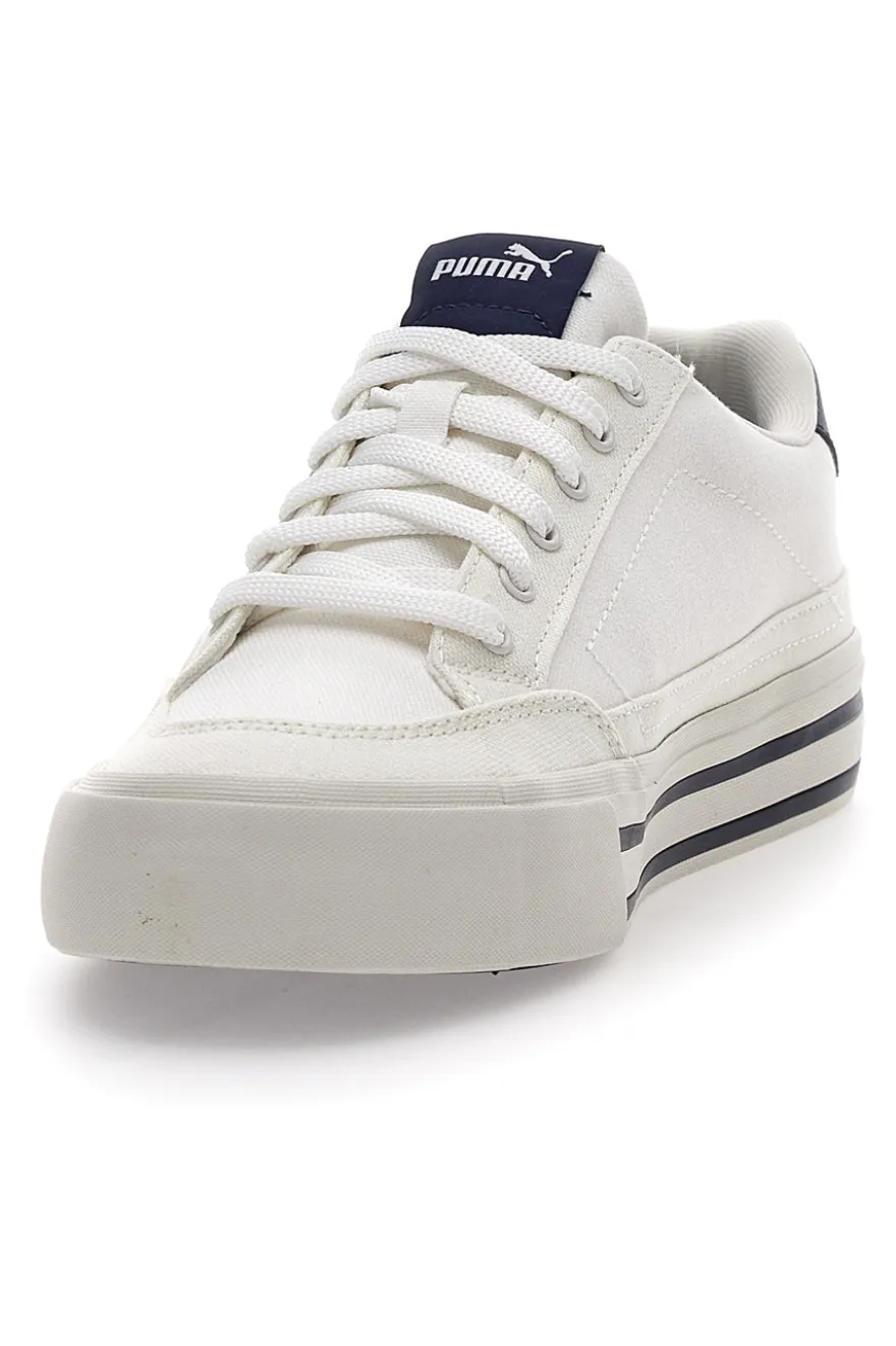 Sneakers Bianche Con Dettagli Blu da Uomo Puma Court Classic Vulc FS