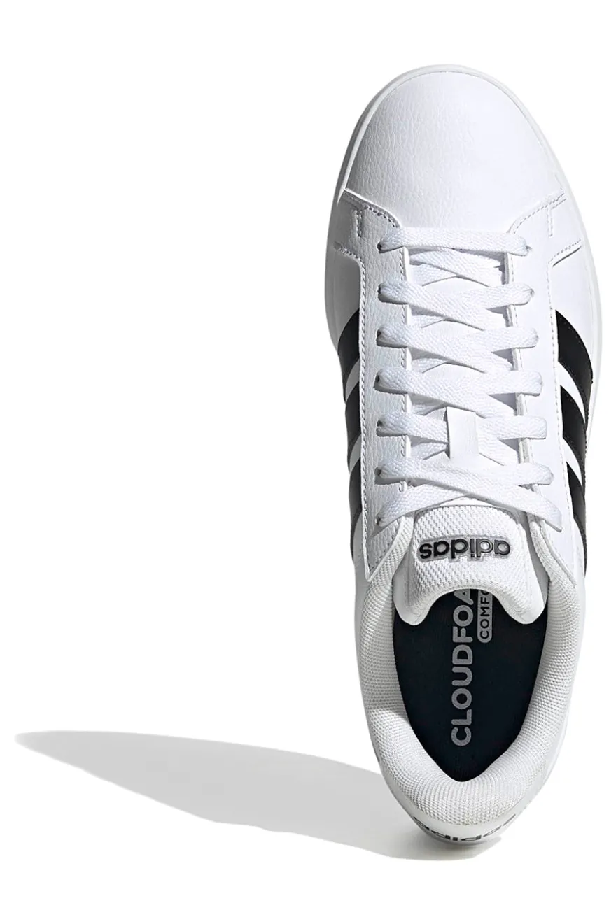Sneakers bianche con strisce nere Adidas GRAND COURT BASE 3.0