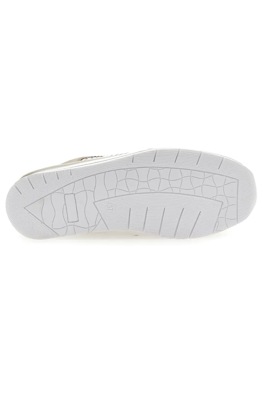 Sneakers Bianche e Beige Prima Riga 21668FAST