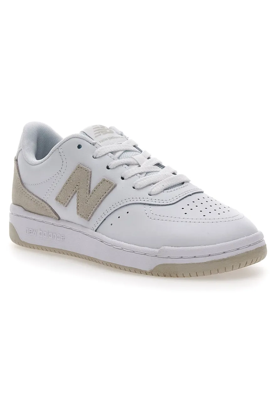 Sneakers bianche e oro con tomaia traforata NEW BALANCE BB80RTG