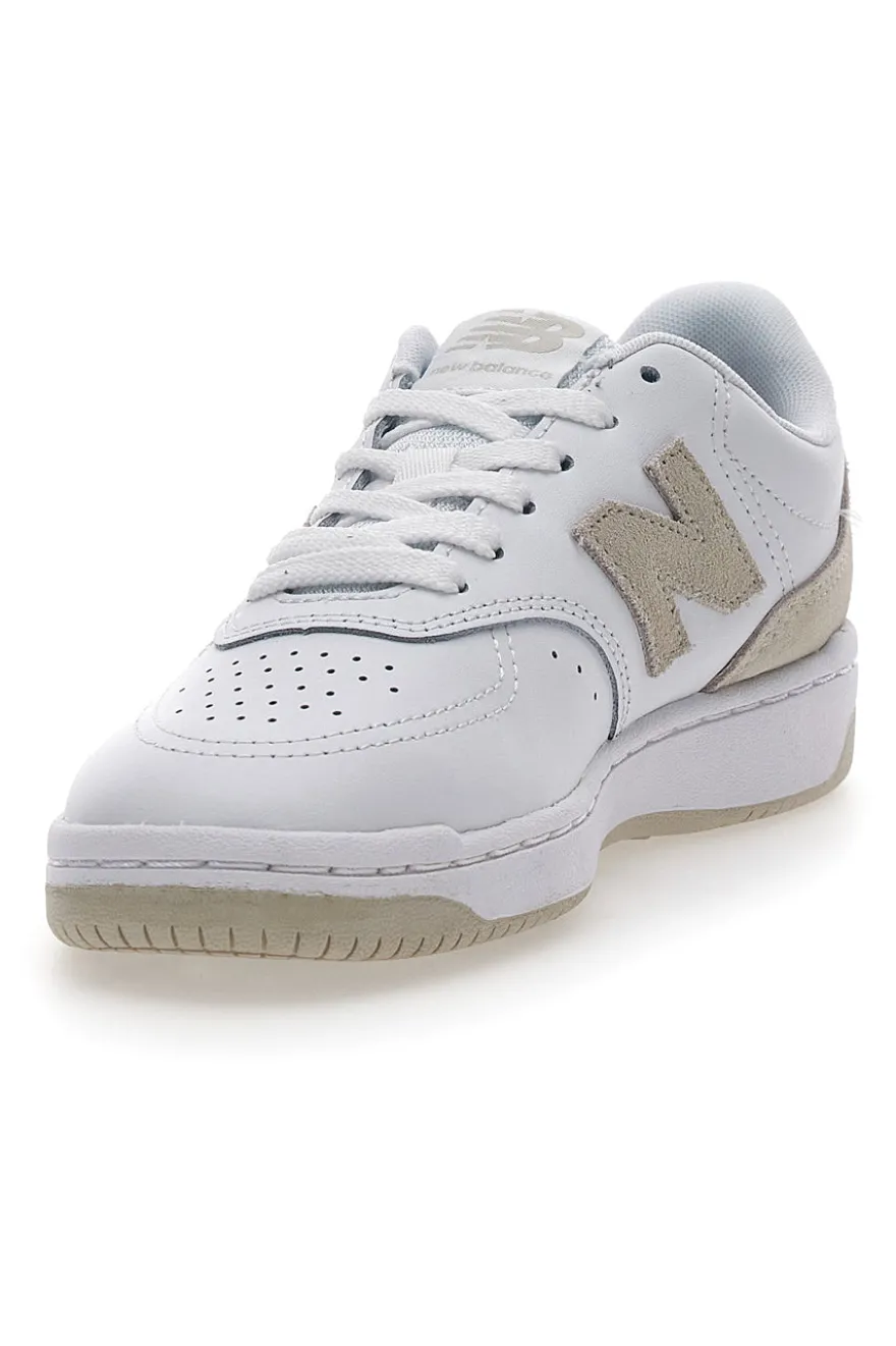 Sneakers bianche e oro con tomaia traforata NEW BALANCE BB80RTG