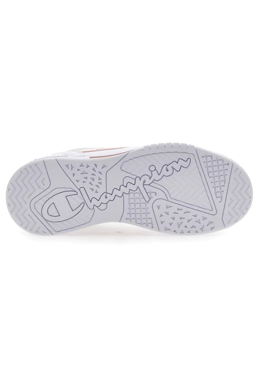 Sneakers Bianche e Rosa Champion 3 Point Low