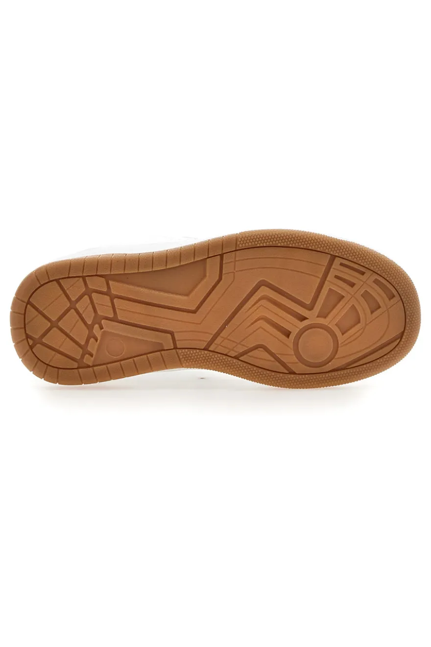Sneakers bianche e verdi con strappo Champion RS25 U PS