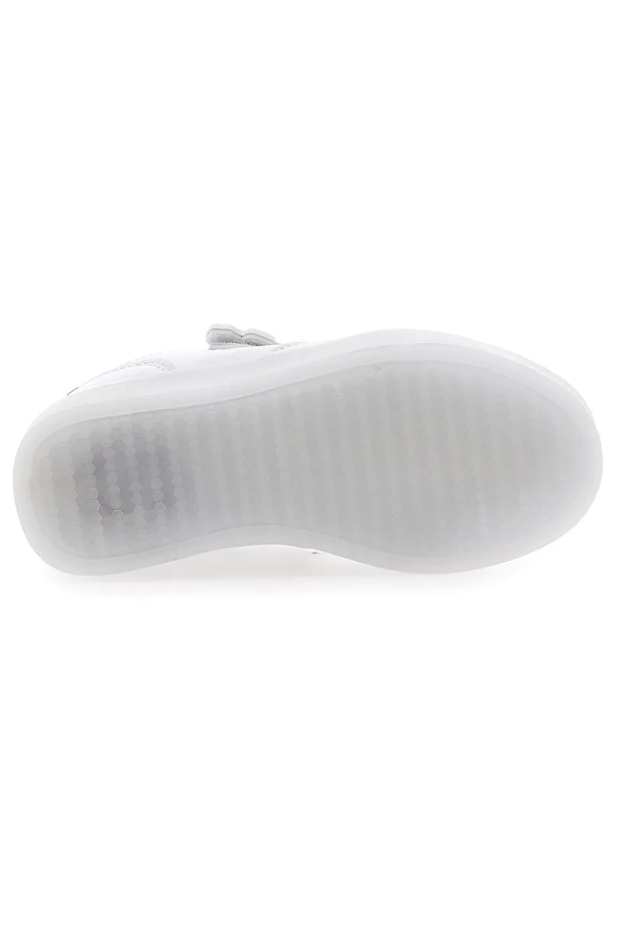 Sneakers Bianche e Verdi Con Luci Champion Glw B TD