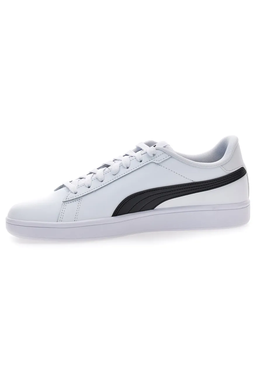 Sneakers bianche in pelle con logo nero Puma Smash 3.0 L