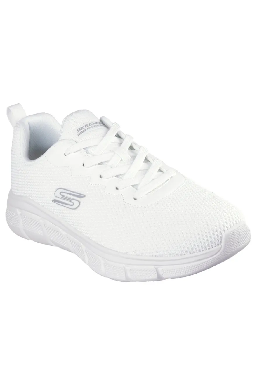 Sneakers bianche knit ammortizzate Skechers Bobs B Flex Chill Edge