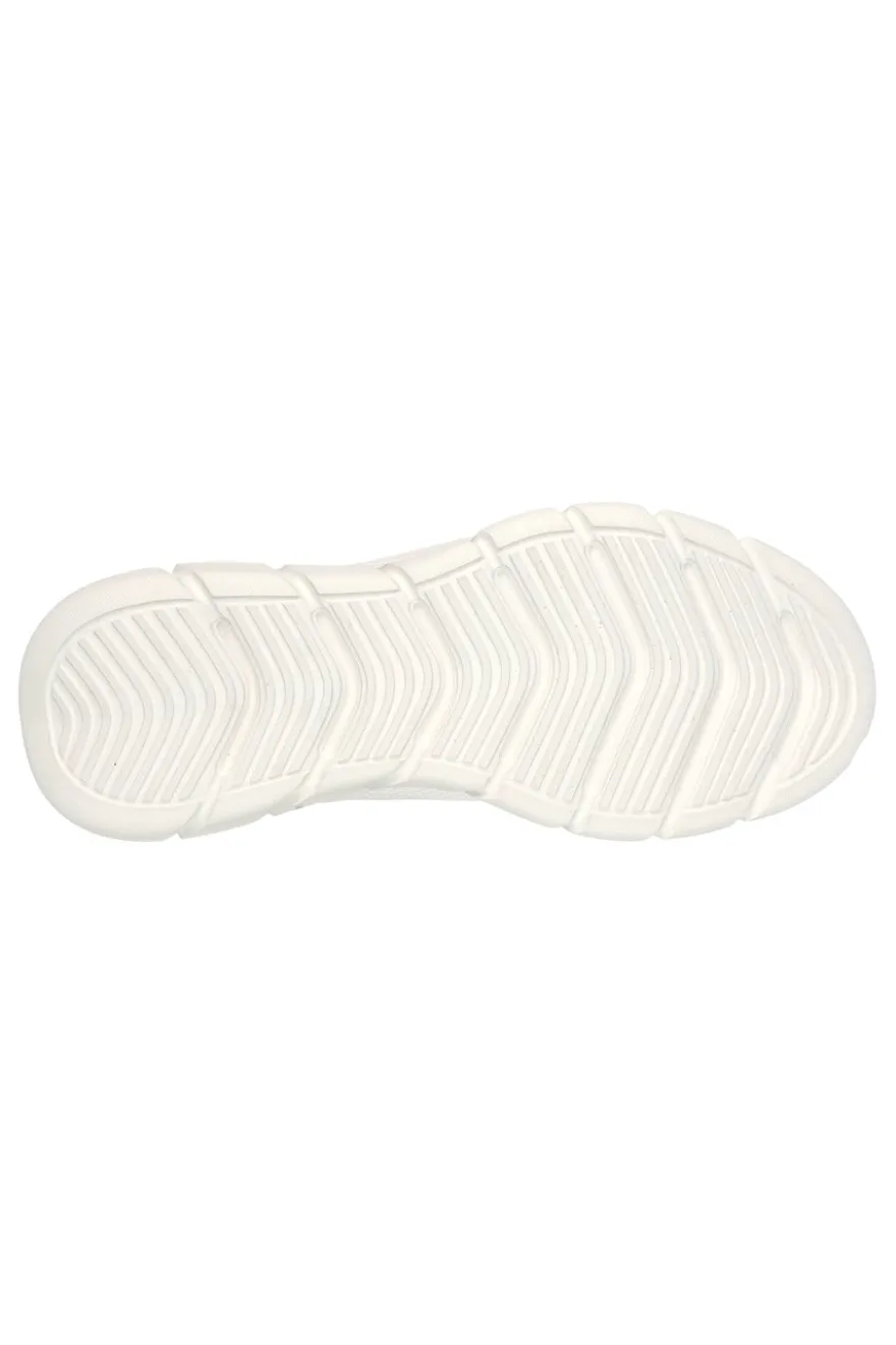 Sneakers bianche knit ammortizzate Skechers Bobs B Flex Chill Edge