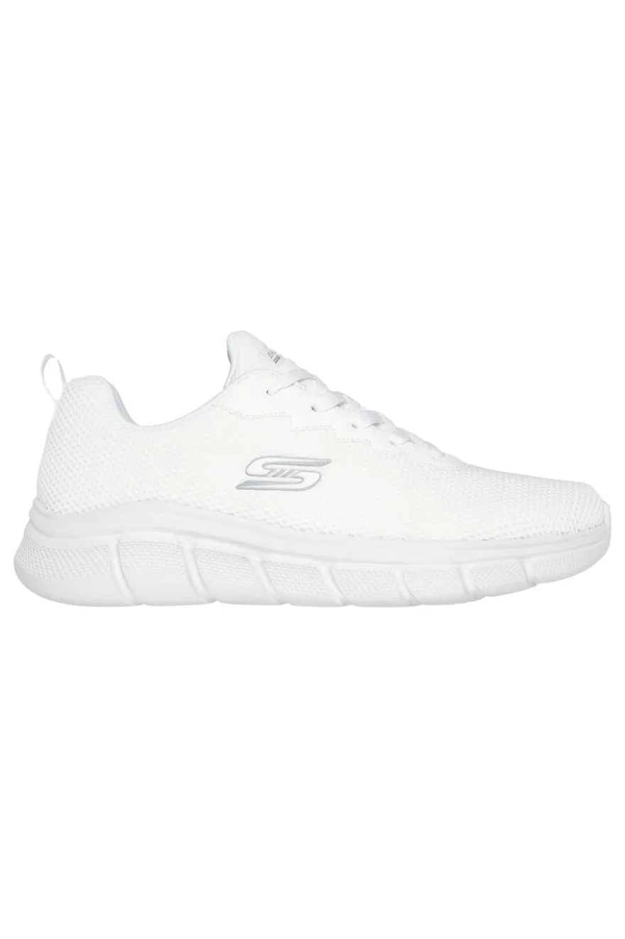 Sneakers bianche knit ammortizzate Skechers Bobs B Flex Chill Edge