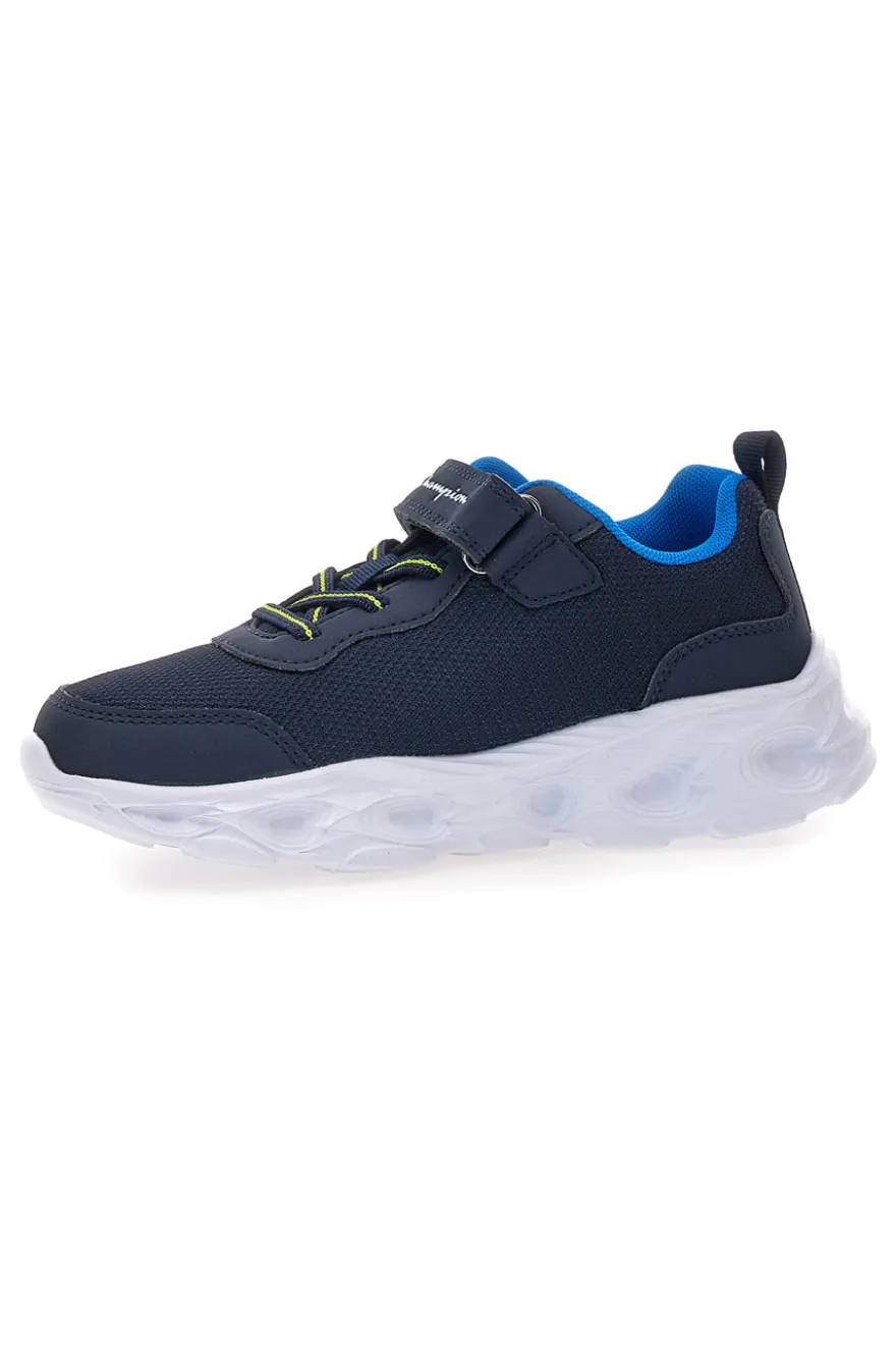 Sneakers blu con stampa e luci Champion Funfair Print B PS Low Cut Shoe