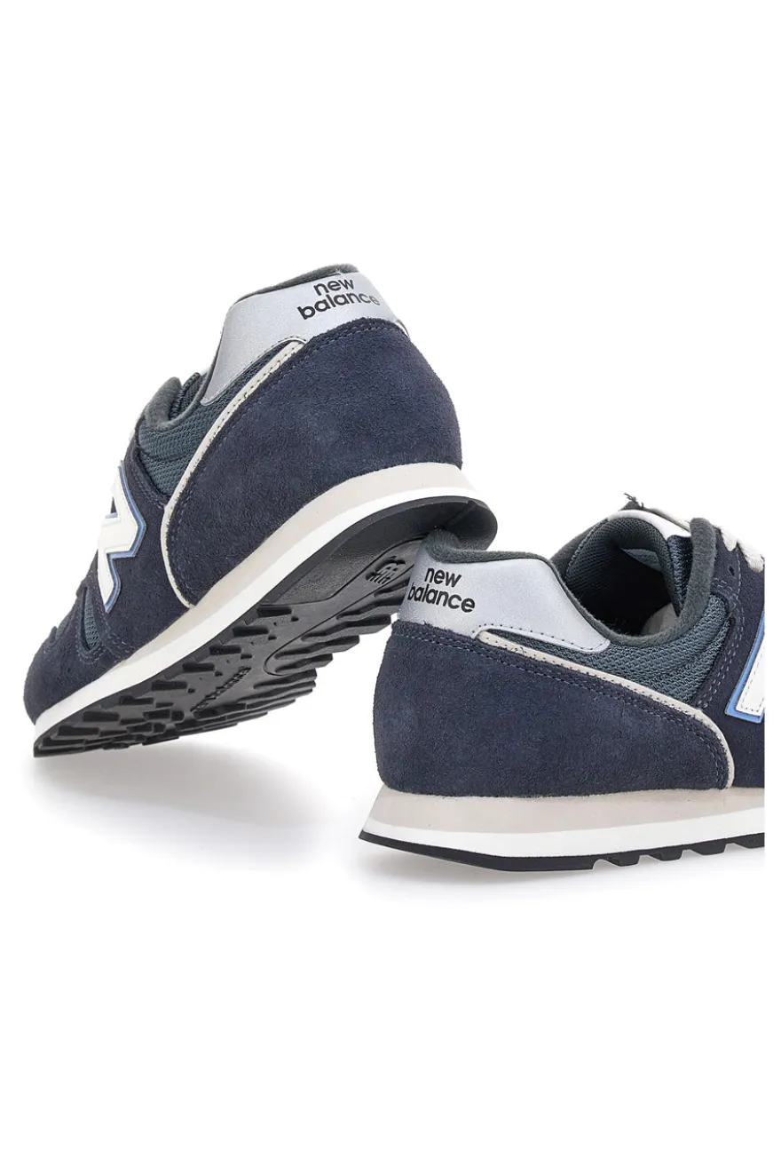 Sneakers Blu Eclissi Con Inserti In Vera Pelle New Balance 373