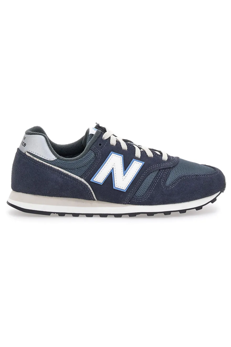 Sneakers Blu Eclissi Con Inserti In Vera Pelle New Balance 373