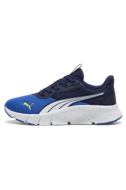 Sneakers blu traspiranti con suola flessibile Puma FlexFocus Lite Modern Jr