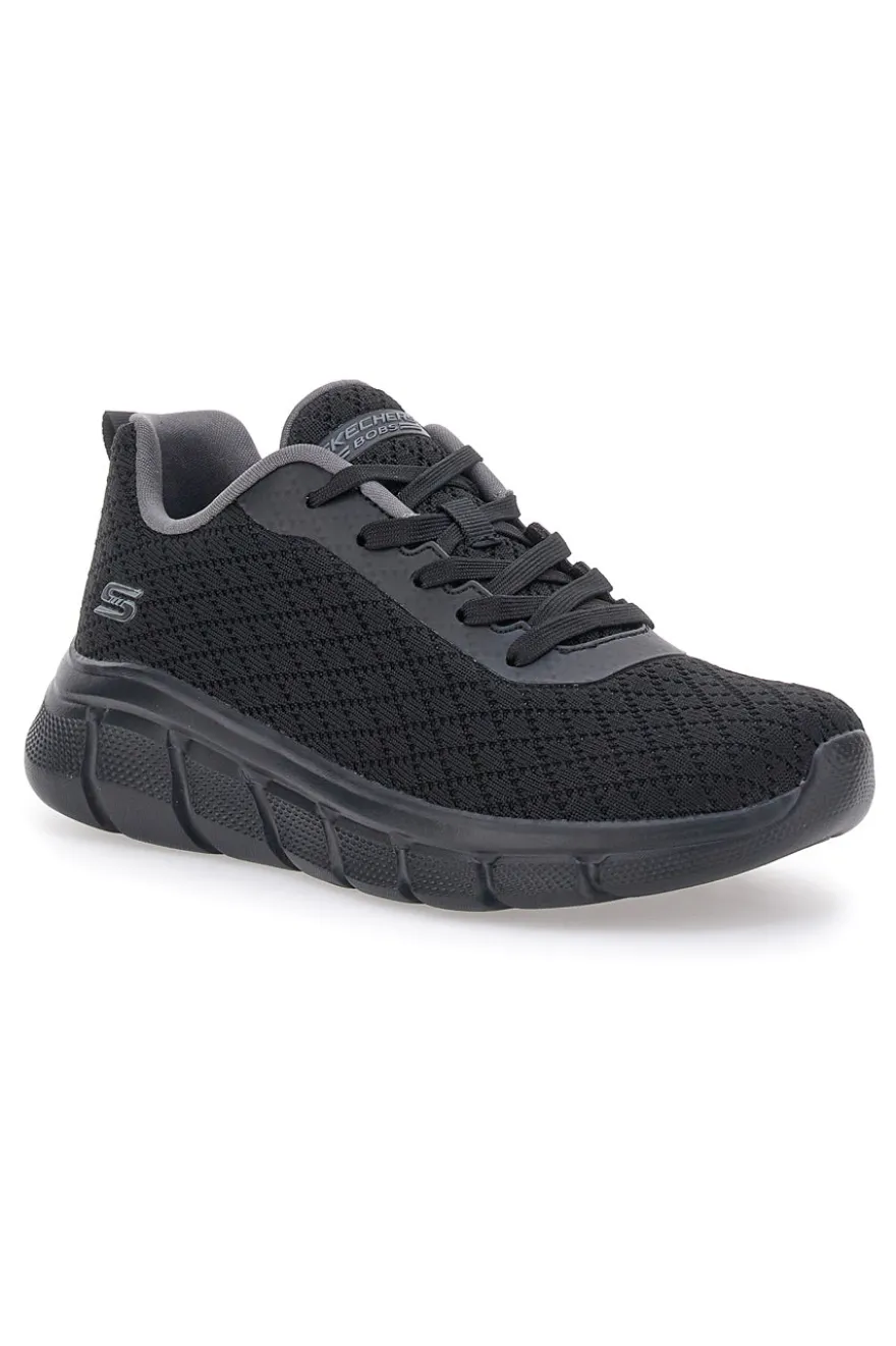 Sneakers Casual Nere in Mesh Skechers Bobs B Flex - Quick Pivot
