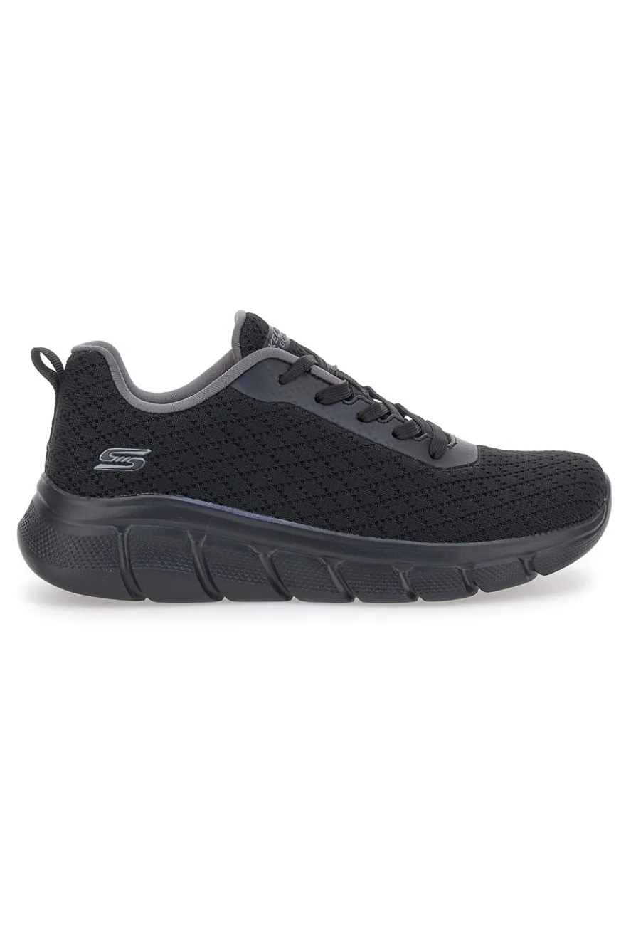 Sneakers Casual Nere in Mesh Skechers Bobs B Flex - Quick Pivot