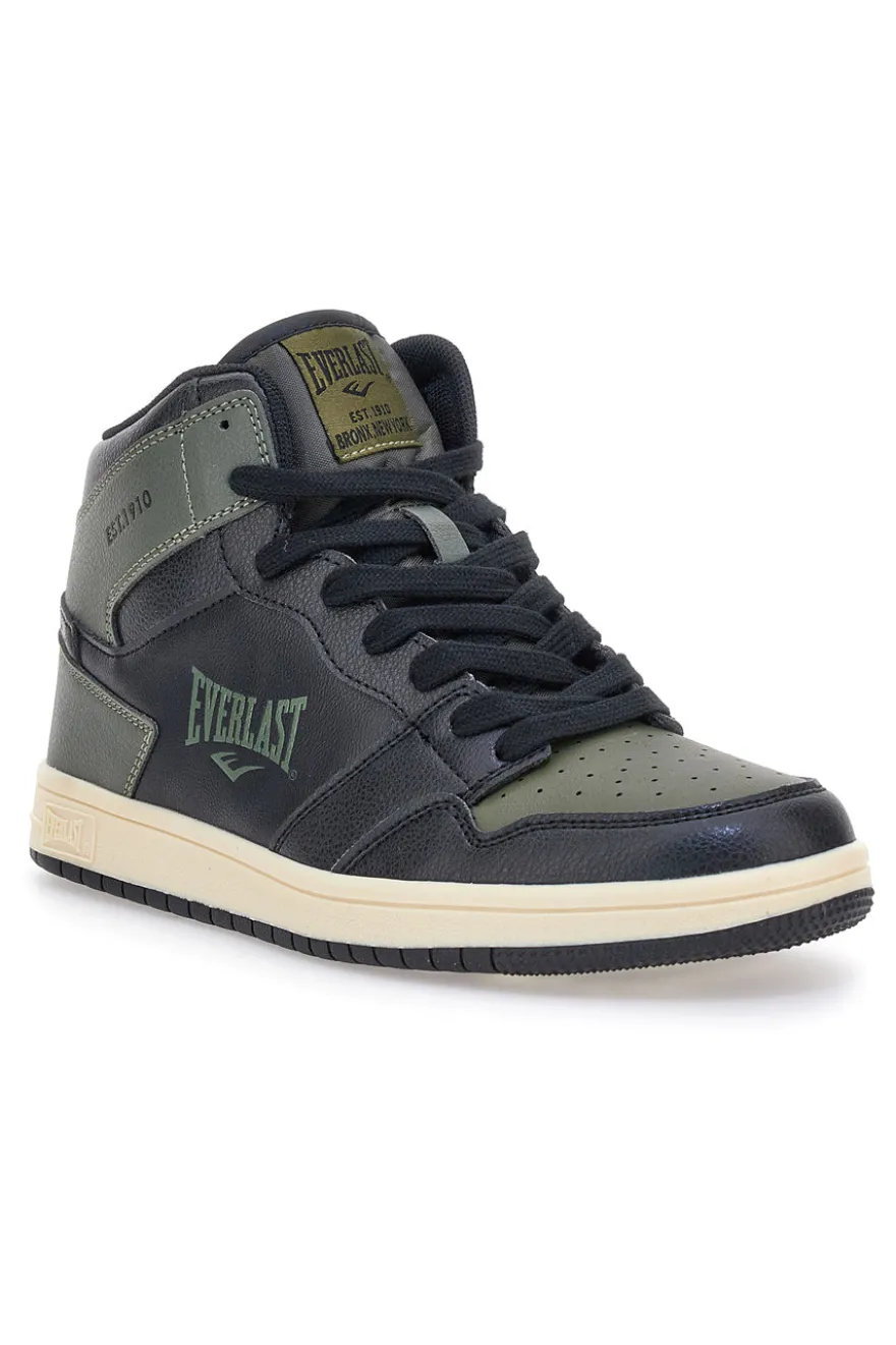Sneakers mid verde e nero in materie sintetiche Everlast EV716