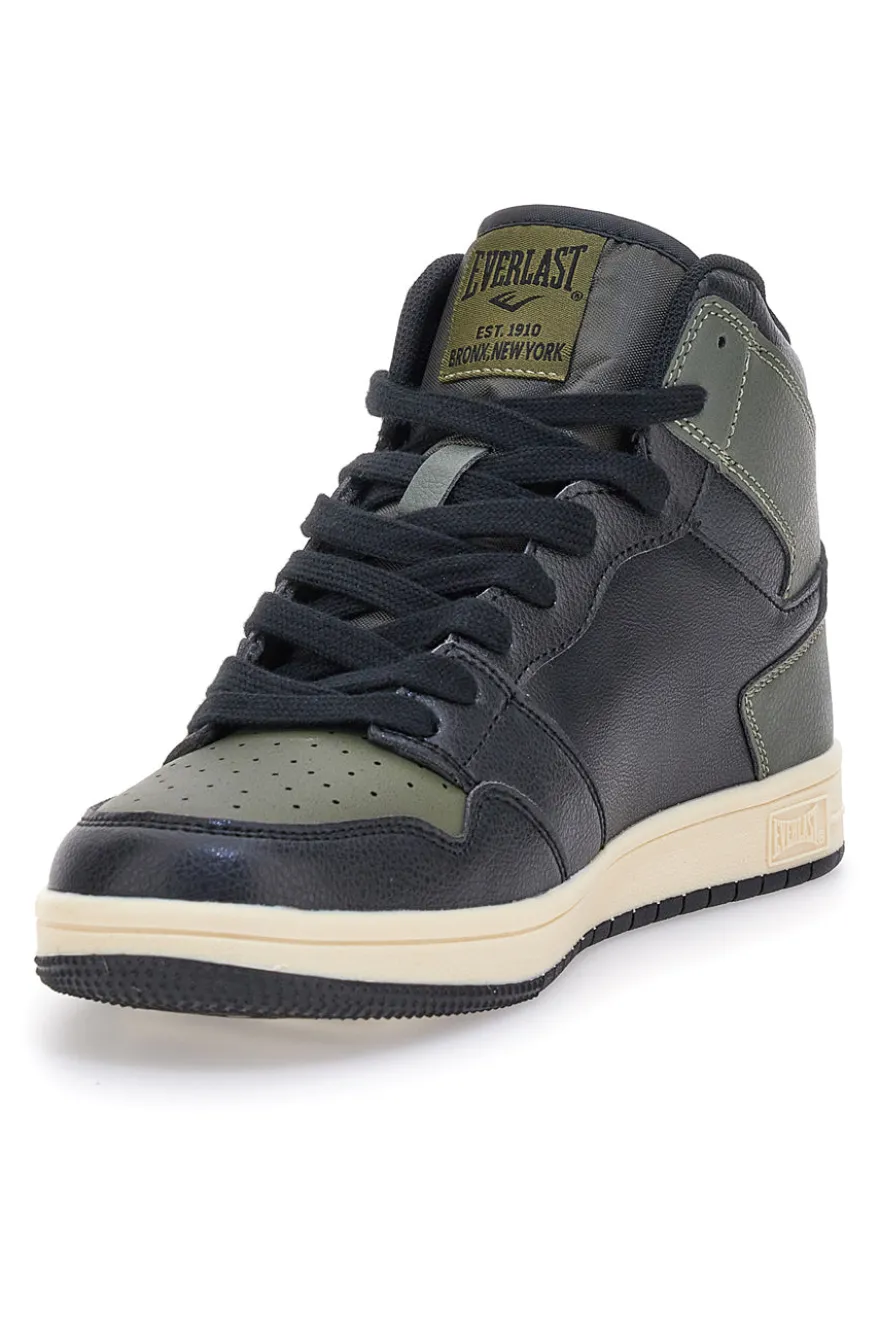 Sneakers mid verde e nero in materie sintetiche Everlast EV716