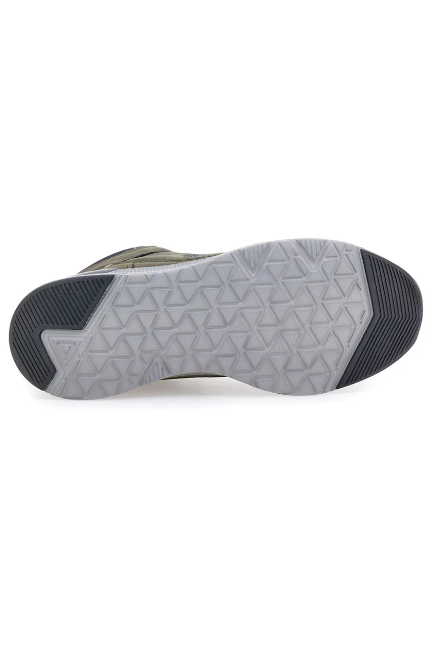 Sneakers mid verdi con suola running Marina militare MM2310
