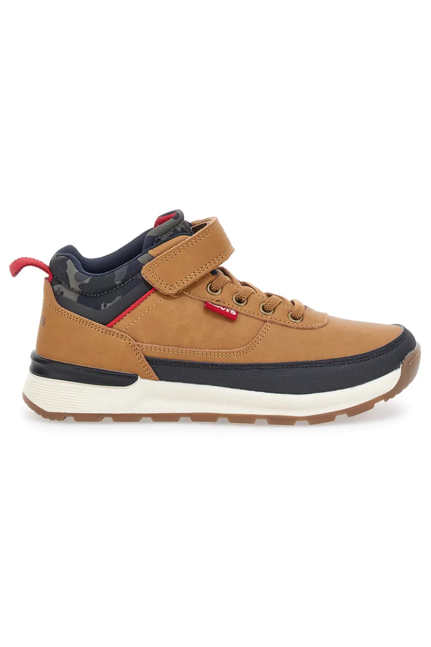 Sneakers mid-cut camel con velcro LEVI'S ASCOT REFRESH