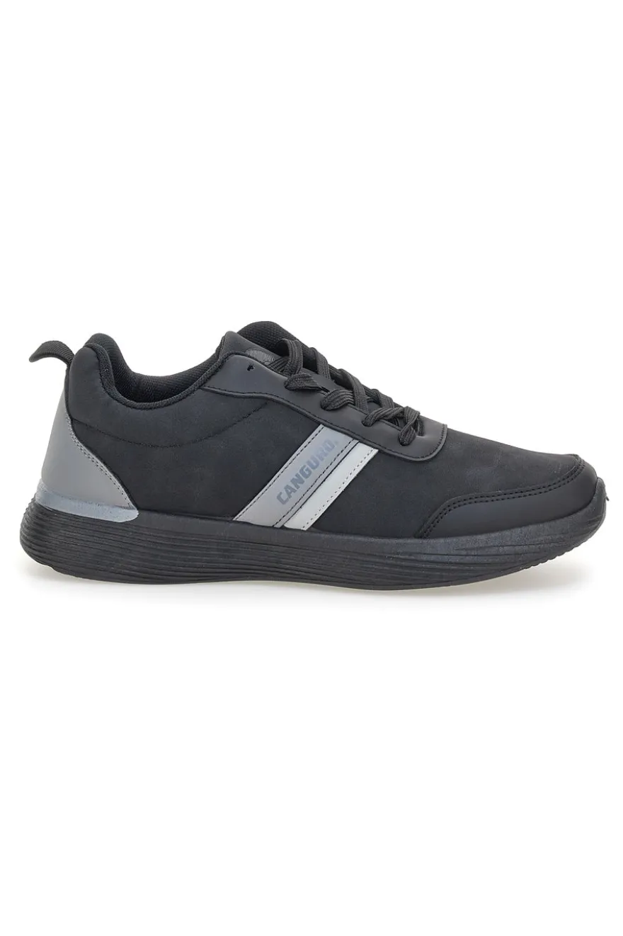 Sneakers nere con inserti grigi e suola flessibile Canguro CA1241