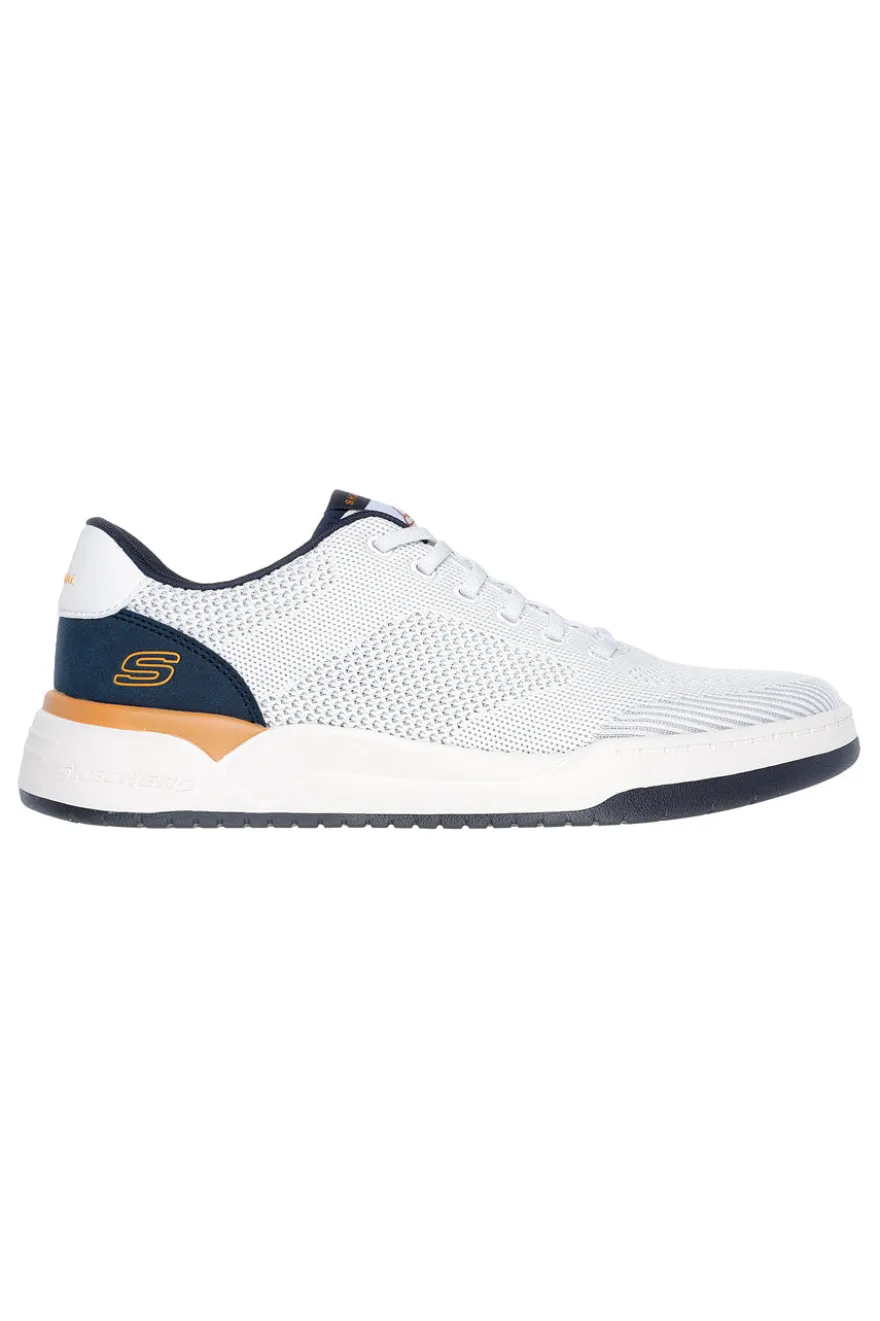 Sneakers Vegane Bianche con soletta Air-Cooled Memory Foam Skechers Relaxed Fit: Corliss - Dorset