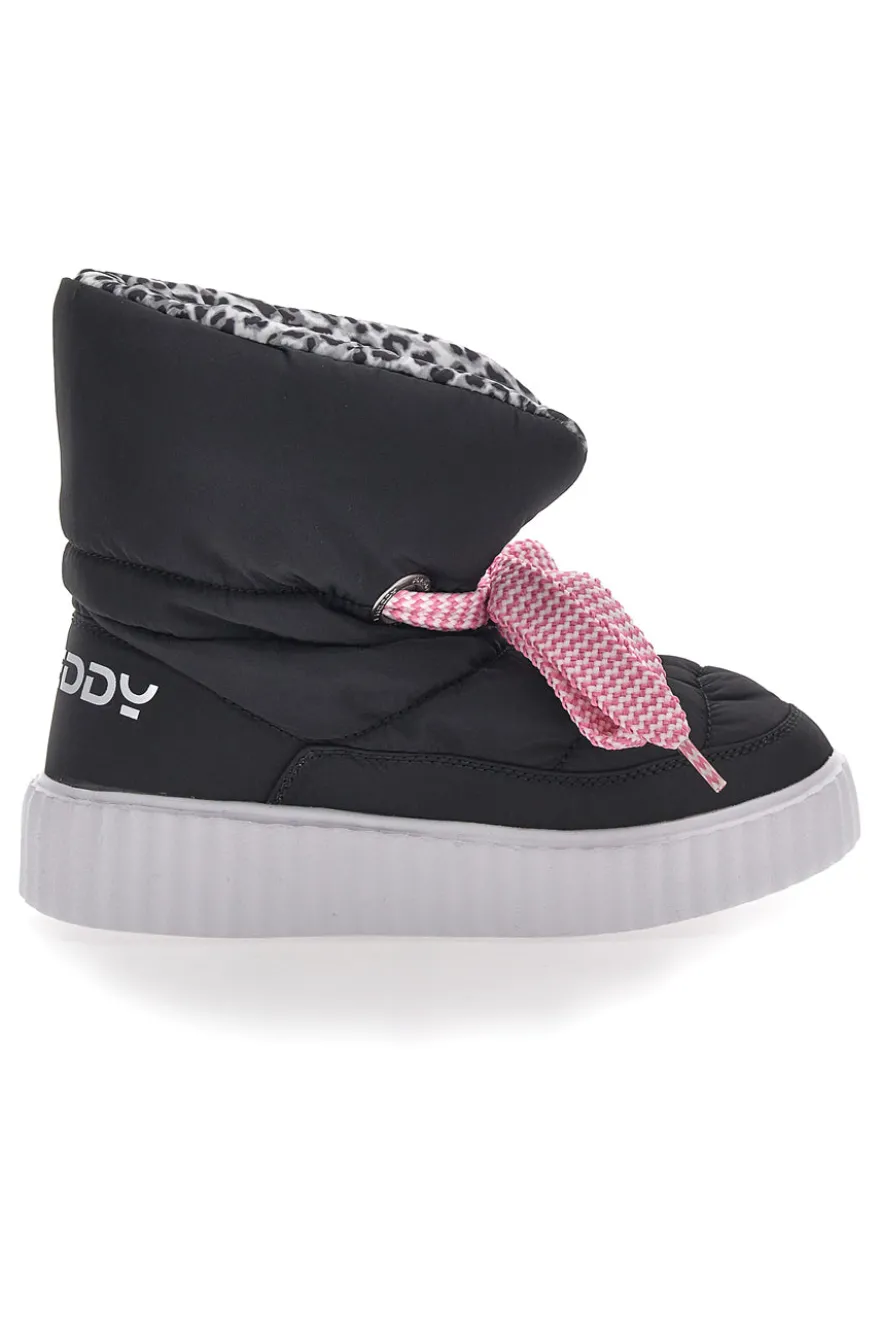 Stivaletti Animalier Neri Imbottiti Freddy 7558
