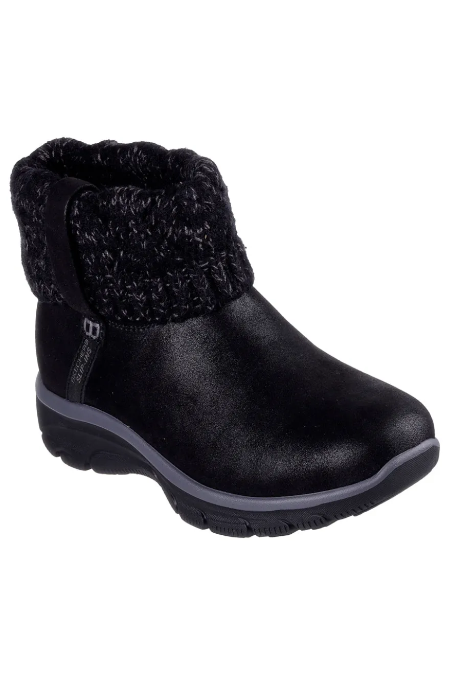 Stivaletti neri slip-on con Memory Foam Skechers EASY GOING COZY WEATHER 2