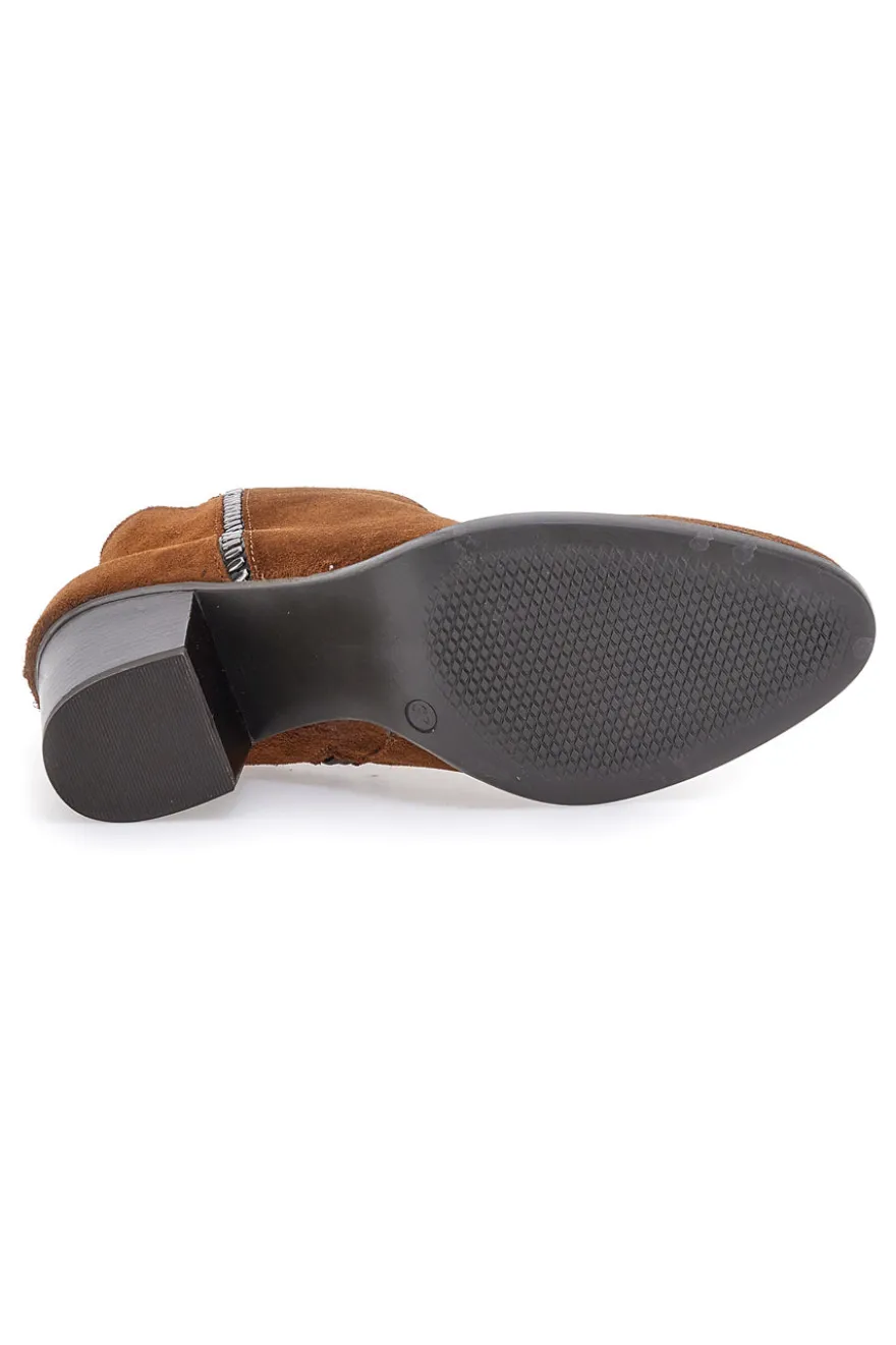 Stivaletto marrone in vera pelle PITTARELLO GLAM 4564012