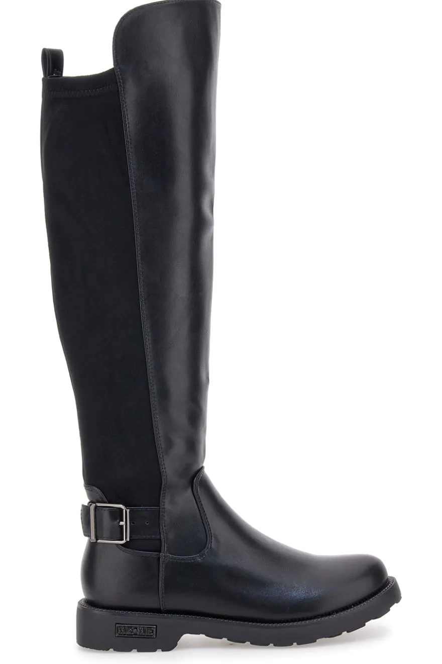 Stivali neri con fibbia laterale e fascia elastica ME & ME 3003