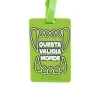 Tag per Valigia Verde "Questa Valigia Morde" NAMETAG 3