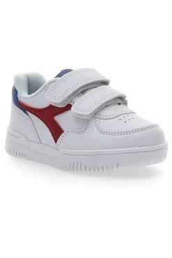 Weiße Erste-Schritte-Schuhe Diadora Raptor Low TD